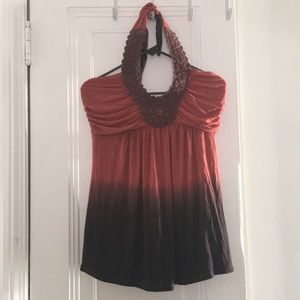 Knit halter top